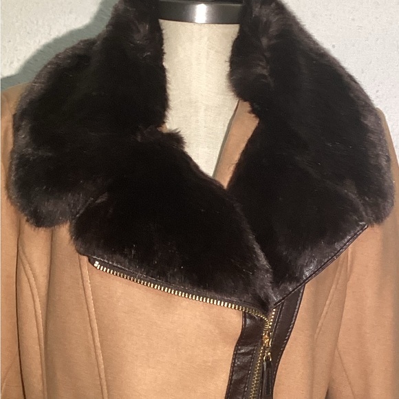 Via spiga faux fur trim wool blend jacket size 14 - Picture 8 of 14